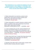 WGU D220 Final OA 2027 &vert; 330 Questions&comma; Answers & Nursing Informatics Study Guide
