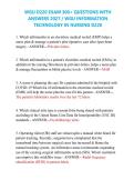WGU D220 Exam 300&plus; Questions & Answers 2027 &vert; Nursing Informatics Study Guide