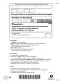 2026 Pearson Edexcel International A Level CHEMISTRY UNIT 2&vert;WCH12&sol;01&vert;Question paper&vert;JUNE 2026