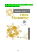 Test Bank for Roach&rsquo;s Introductory Clinical Pharmacology 12th Edition by Susan M&period; Ford &vert; Questions and Answers 2027&NewLine;