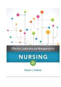 Test Bank for Effective Leadership & Management in Nursing 9th Edition by Sullivan &vert; Questions and Answers 2027