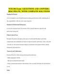 NUR 106 Exam 1 QUESTIONS AND ANSWERS &vert;&NewLine;2026 UPDATE &vert; WITH COMPLETE SOLUTIONS