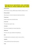 NUR 106 EXAM 3 QUESTIONS AND ANSWERS &vert;&NewLine;2026 UPDATE &vert; WITH COMPLETE SOLUTIONS