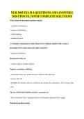 NUR 3405 EXAM 4 QUESTIONS AND ANSWERS &vert;&NewLine;2026 UPDATE &vert; WITH COMPLETE SOLUTIONS