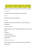 NUR 3405 EXAM QUESTIONS AND ANSWERS &vert;&NewLine;2026 UPDATE &vert; WITH COMPLETE SOLUTIONS