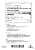 2026 Pearson Edexcel International A Level CHEMISTRY UNIT 4&vert;WCH14&sol;01&vert;Question paper&vert;JUNE 2026