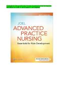 Test Bank for Advanced Practice Nursing&colon; Essentials for Role Development 5th Edition by Lucille A&period; Joel &vert; Chapters 1&ndash;30 Questions and Answers 2027