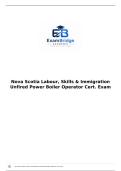 Nova Scotia Labour&comma; Skills & Immigration Unfired Power Boiler Operator Cert&period; Exam