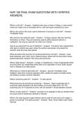 NUR 106 FINAL EXAM QUESTIONS WITH VERIFIED ANSWERS