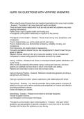 NURS 106 QUESTIONS WITH VERIFIED ANSWERS