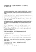 NURSING 106 &lpar;EXAM 1&rpar; CLUSTER 1-3 VERIFIED STUDY GUIDE