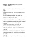 NURSING 106 FINAL EXAM QUESTIONS WITH VERIFIED ANSWERS
