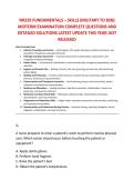 NR229 FUNDAMENTALS &ndash; SKILLS &lpar;MILITARY TO BSN&rpar; &NewLine;MIDTERM EXAMINATION COMPLETE QUESTIONS AND &NewLine;DETAILED SOLUTIONS LATEST UPDATE THIS YEAR JUST &NewLine;RELEASED