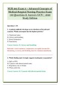 NUR 265 Exam 3 &ndash; Advanced Concepts of &NewLine;Medical-Surgical Nursing Practice Exam &NewLine;100 Questions & Answers GCN &vert; 2026 &NewLine;Study Edition 