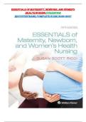 Test Bank for Essentials of Maternity&comma; Newborn&comma; and Women&rsquo;s Health 5th Edition By Susan Ricci&period; ISBN 9781975112646&comma; 1975112644 Chapter 1-24 Complete Guide A&plus;&NewLine;