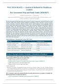 WGU D514 Analytical Methods for Healthcare Leaders &lpar;RAO2&rpar; &vert; Pre-Assessment Prep and Study Guide
