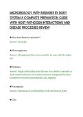 MICROBIOLOGY WITH DISEASES BY BODY&NewLine;SYSTEM 5 COMPLETE PREPARATION GUIDE&NewLine;WITH HOST&ndash;PATHOGEN INTERACTIONS AND&NewLine;DISEASE PROCESSES REVIEW