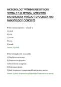 MICROBIOLOGY WITH DISEASES BY BODY&NewLine;SYSTEM 5 FULL REVISION NOTES WITH&NewLine;BACTERIOLOGY&comma; VIROLOGY&comma; MYCOLOGY&comma; AND&NewLine;PARASITOLOGY CONCEPTS&NewLine;