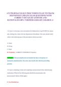 ATI PHARMACOLOGY PROCTORED EXAM TEST BANK&sol;ATI &NewLine;PHARMACOLOGY EXAM 2024&sol;245 QUESTIONS WITH CORRECT &NewLine;ANSWERS AND RATIONALE&sol;A&plus;GRADED&sol; VERIFIED 2024-2025