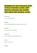 MICROBIOLOGY WITH DISEASES BY BODY&NewLine;SYSTEM 5TH EDITION CLOSING SCRIPT&NewLine;UPDATED QUESTIONS AND ANSWERS&NewLine;VIEW AHEAD PREP MATERIAL SOLVED&NewLine;