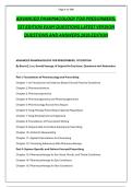ADVANCED PHARMACOLOGY FOR PRESCRIBERS&comma; &NewLine;1ST EDITION EXAM QUESTIONS LATEST VERSION &NewLine;QUESTIONS AND ANSWERS 2026 EDITION