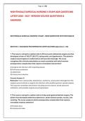 NIGHTINGALE SURGICAL NURSING II EXAM 2026 QUESTIONS &NewLine;LATEST 2026 &ndash; 2027  VERSION SOLVED QUESTIONS & &NewLine;ANSWERS