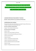 LEHNINGER PRINCIPLES OF BIOCHEMISTRY &NewLine;EXAM  QUESTIONS LATEST VERSION QUESTIONS &NewLine;AND ANSWERS 2026 EDITION