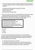 NUR 265 Exam 2 &ndash; Updated Questions and Answers with Verified A&plus; Med‑Surg Study Solutions &lpar;Galen College of Nursing 2026&sol;2027&rpar;