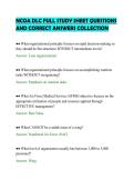 NCOA DLC FULL STUDY SHEET QUESTIONS&NewLine;AND CORRECT ANSWERS COLLECTION