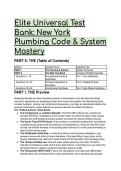 2026&sol;2027 S-Tier NYC Plumbing Code Test Bank&colon; Advanced Master Plumber MCQs & Rationales