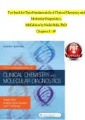 Test Bank For Tietz Fundamentals of Clinical Chemistry and Molecular Diagnostics&comma; 8th Edition by Nader Rifai&vert; 9780323935838&vert; All Chapters 1-49&vert; LATEST&NewLine;