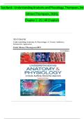 Test Bank for Understanding Anatomy and Physiology&comma; Thompson&comma; 3rd Edition &lpar;Thompson&comma; 2020&rpar;&comma; Chapter 1-25 &vert; All Chapters&NewLine;