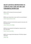 MILADY&rsquo;S ESTHETICS MIDTERM REVIEW 115&NewLine;COMPLETE STUDY GUIDE AND SKIN CARE&NewLine;FUNDAMENTALS REVIEW 2026&NewLine;