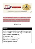 NSG 1540 PHARMACOTHERAPEUTICS FINAL PRACTICE EXAM QUESTIONS AND CORRECT ANSWERS &lpar;VERIFIED ANSWERS&rpar; PLUS RATIONALES 2026 Q&A &vert; INSTANT DOWNLOAD PDF