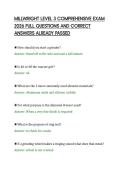 MILLWRIGHT LEVEL 3 COMPREHENSIVE EXAM&NewLine;2026 FULL QUESTIONS AND CORRECT&NewLine;ANSWERS ALREADY PASSED&NewLine;