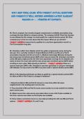 2027 AHIP FInAl ExAm WITH CORRECT ACTUAl QUESTIOnS&NewLine;AnD CORRECTlY WEll DEFInED AnSWERS lATEST AlREADY&NewLine;GRADED A&plus; &vert; &vert; VERIFIED BY ExPERTS &period; 
