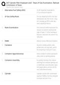 DOT CYLINDER FILLER EMPLOYEE LEVEL EXAM STUDY GUIDE 2026 COMPLETE QUESTIONS WITH CORRECT DETAILED ANSWERS &vert;&vert; 100&percnt; GUARANTEED PASS RECENT VERSION