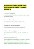 MISSISSIPPI PESTICIDE LICENSE EXAM&NewLine;QUESTIONS AND CORRECT ANSWERS&NewLine;GRADED A&plus;