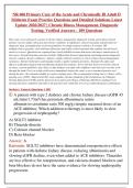 NR 606 PRIMARY CARE OF THE ACUTE AND CHRONICALLY ILL ADULT II MIDTERM EXAM PRACTICE QUESTIONS AND DETAILED SOLUTIONS LATEST UPDATE 2026&sol;2027&vert; CHRONIC ILLNESS MANAGEMENT&comma; DIAGNOSTIC TESTING&comma; VERIFIED ANSWERS