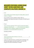 MISSISSIPPI PESTICIDE LICENSE EXAM&NewLine;SCRIPT TESTED QUESTIONS AND&NewLine;COMPLETE SOLUTIONS GRADED A&plus;&NewLine;