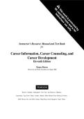 Solutions Manual & Test Bank - Career Information&comma; Career Counseling&comma; and Career Development&comma; 11th Edition &lpar;Brown&comma; 2016&rpar;&comma; Chapters 1-17 &vert; All Chapters