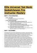 Saskatchewan Fire Instructor & Officer Mastery Test Bank &lpar;2026&sol;2027&rpar; &vert; S-Tier Q&As &vert; NFPA 1020&comma; NFPA 1400&comma; SPSA & Sask OH&S Part 32