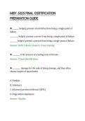 MISY 5325 FINAL CERTIFICATION&NewLine;PREPARATION GUIDE&NewLine;