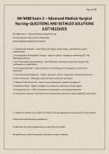 NH N480 Exam 2 &ndash; Advanced Medical-Surgical Nursing&ndash;QUESTIONS AND DETAILED SOLUTIONS JUST RELEASED&period;pdf&NewLine;&NewLine;