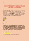 NR 341&sol; NR341 COMPLEX ADULT HEALTH EXAM 1 AND  &NewLine;EXAM 2 PACKAGE DEAL LATEST REAL EXAM QUESTIONS  &NewLine;AND CORRECT ANSWERS&vert;AGRADE