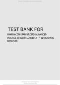 Test Bank for Pharmacotherapeutics for Advanced Practice Nurse Prescribers 5th Edition by Woo Robinson 