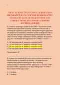 USPA C LICENSE EXAM &sol;USPA C LICENSE EXAM  &NewLine;PREPARATION&sol;USPA C LICENSE EXAM PRACTICE  &NewLine;EXAM ACTUAL EXAM 160 QUESTIONS AND  &NewLine;CORRECT DETAILED ANSWERS &lpar;VERIFIED  &NewLine;ANSWERS&rpar; &vert;AGRADE