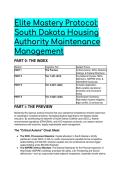 2026&sol;2027 South Dakota Housing Authority Maintenance Management Test Bank &vert; SDCL&comma; NSPIRE&comma; EPA & OSHA Prep Guide &lpar;Questions & Solutions&rpar;