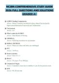 NCSBN COMPREHENSIVE STUDY GUIDE&NewLine;2026 FULL QUESTIONS AND SOLUTIONS&NewLine;GRADED A&plus;
