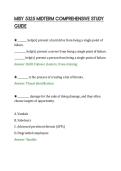 MISY 5325 MIDTERM COMPREHENSIVE STUDY&NewLine;GUIDE